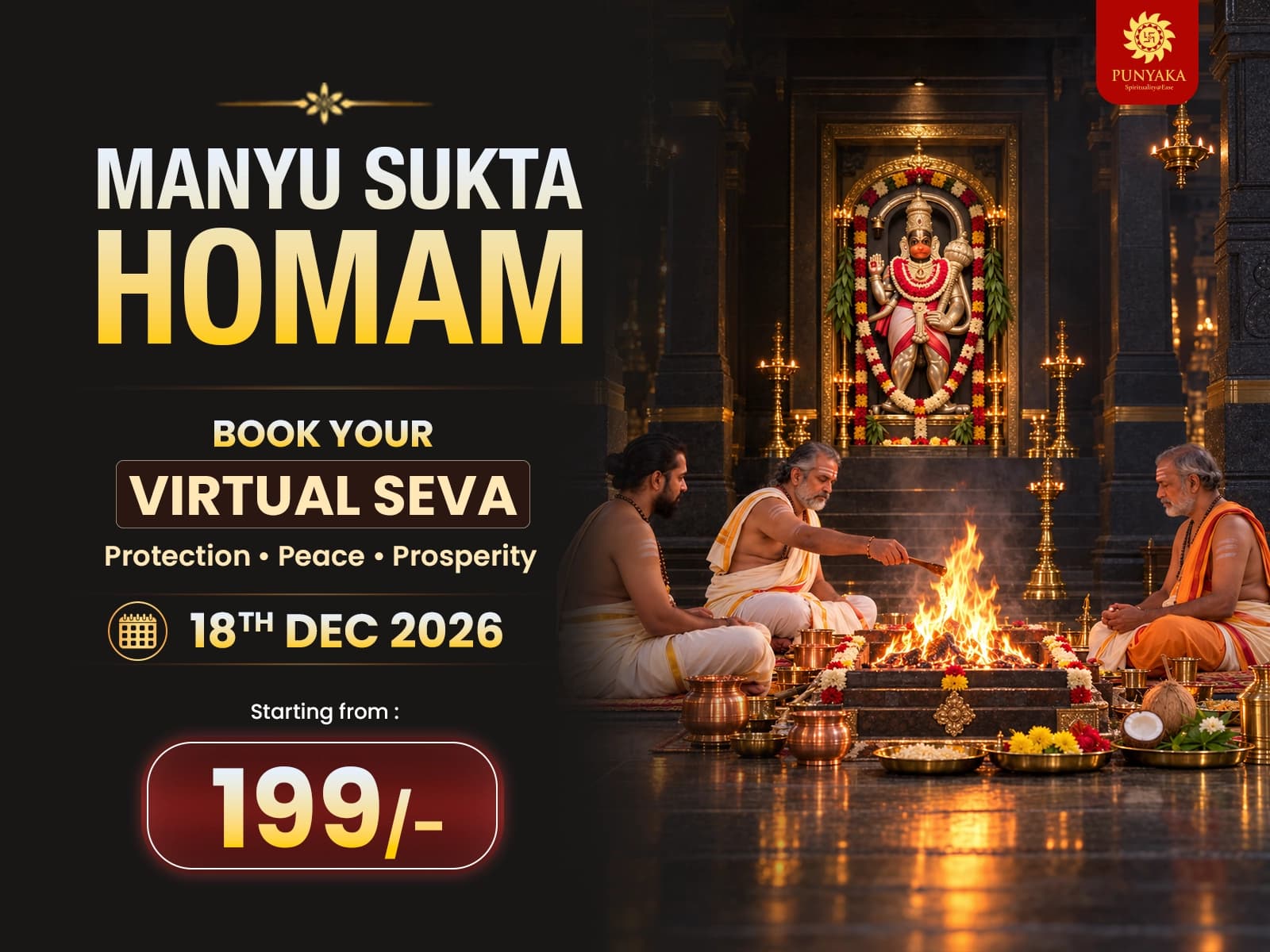 Manyusuktha Homam & Shani Thailabhishekam Manyusuktha Homam & Shani Thailabhishekam