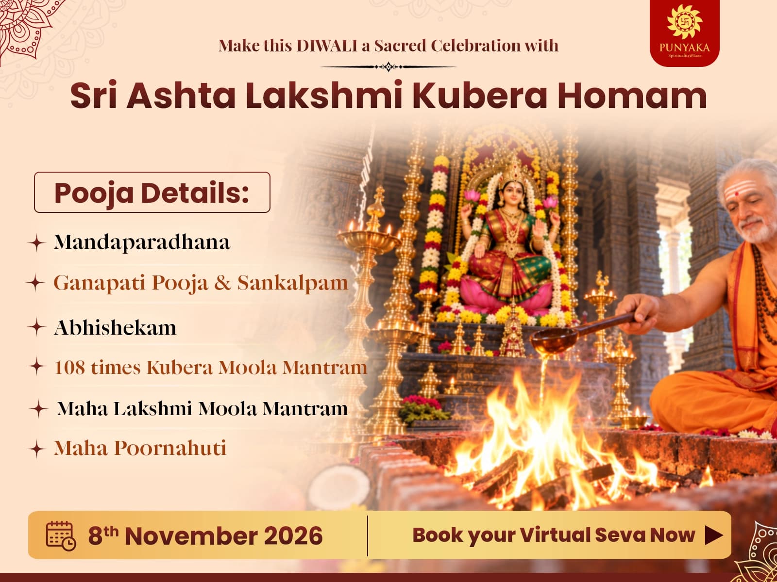 Sri Ashta Lakshmi Kubera Homam Sri Ashta Lakshmi Kubera Homam
